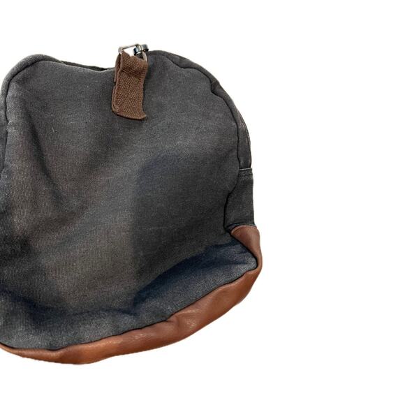 Heavy Canvas Brown Duffel Bag  20"x10"x8" - Picture 5 of 6